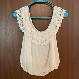 Off the shoulder crop top